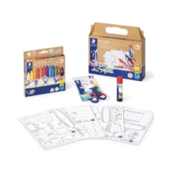 SET DE DIBUJO STAEDTLER NORIS JUMBO MIXTO FIGURAS DE PAPEL 18 PIEZAS