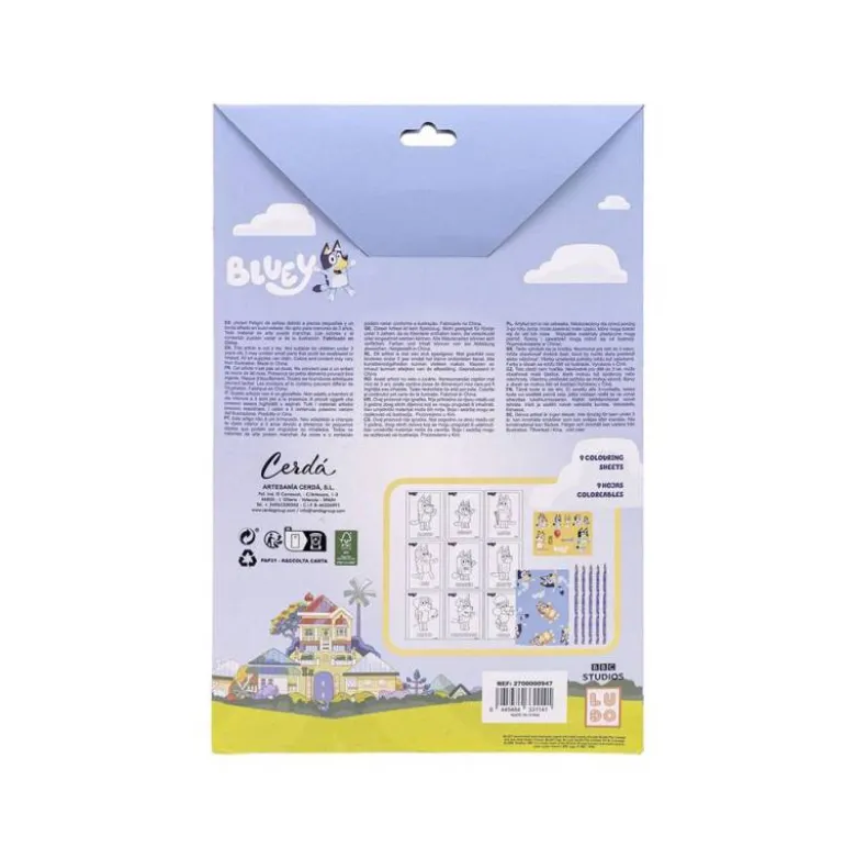 SET DE PAPELERIA COLOREABLE BLUEY