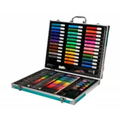 SET DE PINTURA LIDERPAPEL ALUMINIO 150 PIEZAS MALETIN 37,8X29,7X4,6 CM