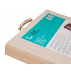SET DE PINTURA LIDERPAPEL MADERA 168 PIEZAS MALETIN 39,3X30X4,8 CM