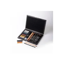 SET DIBUJO LYRA ESTUCHE DE MADERA CON 31 PIEZAS SURTIDAS