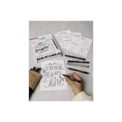 SET INICIACION ROTULADORES UNIBALL PIN LETTERING STARTER N 2 BLISTER DE 8 UNIDADES