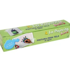 Set pintura para tela La Pajarita colores surtidos con pincel