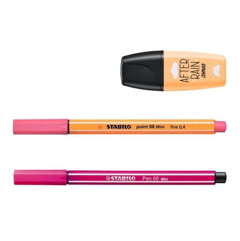 SET STABILO PASTEL LOVE MINI WORLD PEN 68 / POINT 88 / BOSS 18 UNIDADES SURTIDAS
