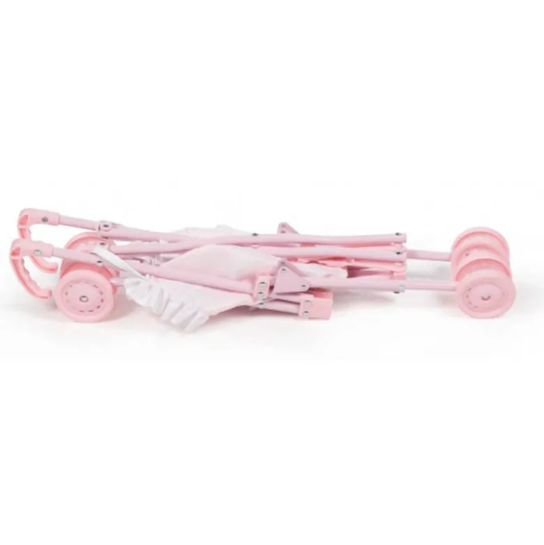 SILLA PEQUEÑA DE PASEO PARA MUÑECAS CARLOTA COLOR ROSA 550X270X410 MM