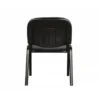 Silla apilable q-connect brazos cortos tapizada sin ruedas 910mm alto 490mm largo 440mm profundidad negro