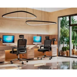 SILLA CON RUEDAS DE DIRECCION Q-CONNECT ERGONOMICA BASE METAL RESPALDO ALTO CON REPOSACABEZA AJUSTABLE