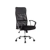 SILLA DE DIRECCION CON RUEDAS Q-CONNECT BASE METAL RESPALDO ALTO REGULABLE EN ALTURA 1110+100MM ALTO PIEL Y MALLA