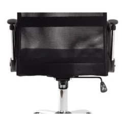 SILLA DE DIRECCION CON RUEDAS Q-CONNECT BASE METAL RESPALDO ALTO REGULABLE EN ALTURA 1110+100MM ALTO PIEL Y MALLA