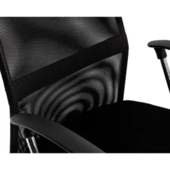 SILLA DE DIRECCION CON RUEDAS Q-CONNECT BASE METAL RESPALDO ALTO REGULABLE EN ALTURA 1110+100MM ALTO PIEL Y MALLA