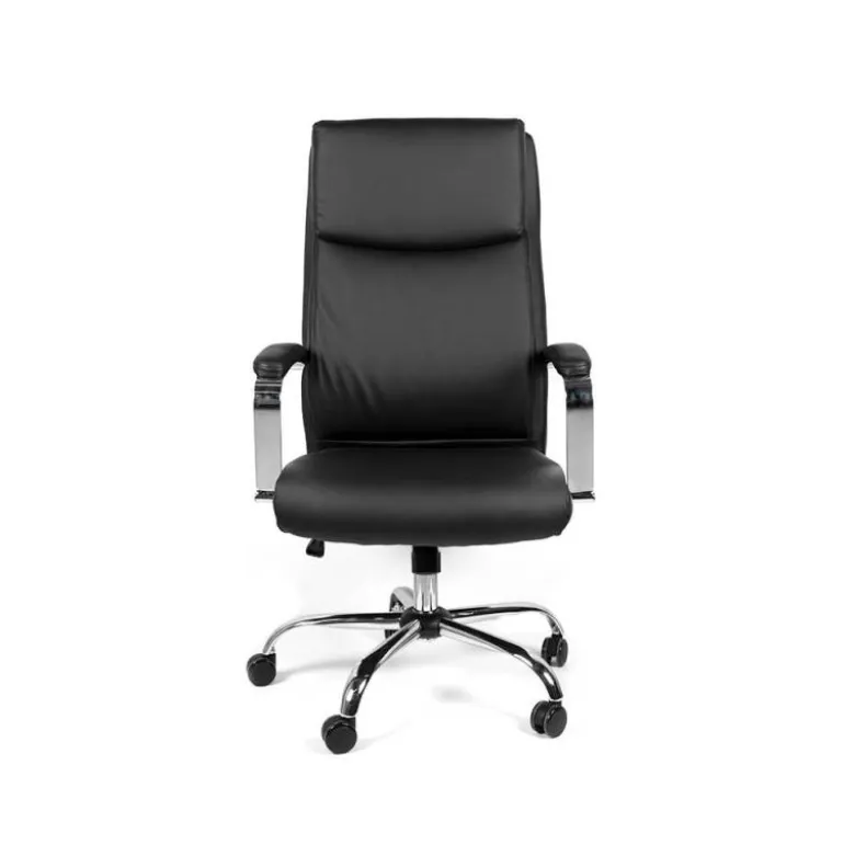 SILLA DIRECCION Q-CONNECT LEO RESPALDO ALTO REGULABLE EN ALTURA 1170 + 80 MM ALTO ANCHO 650 MM PROFUNDIDAD 700