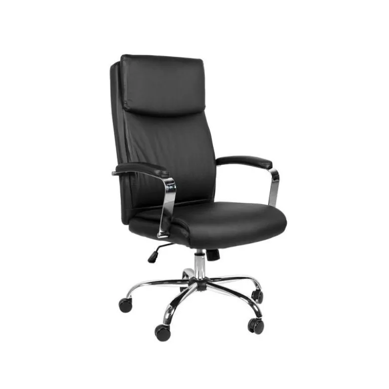 SILLA DIRECCION Q-CONNECT LEO RESPALDO ALTO REGULABLE EN ALTURA 1170 + 80 MM ALTO ANCHO 650 MM PROFUNDIDAD 700