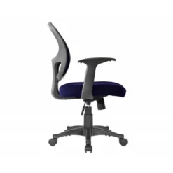 SILLA GIRATORIA Q-CONNECT CON RUEDAS Y RESPALDO MEDIO REGULABLE EN ALTURA 870+120MM ALTO 550MM ANCHO 590MM PROFUNDIDAD