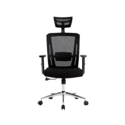 SILLA GIRATORIA Q-CONNECT ERGONOMICA RESPALDO ALTO Y REPOSACABEZA AJUSTABLE EN ALTURA 1180+100X630X625 MM