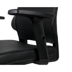 SILLA GIRATORIA Q-CONNECT RESPALDO MEDIO DE SIMILPIEL REGULABLE EN ALTURA 980+100X630X625 MM COLOR