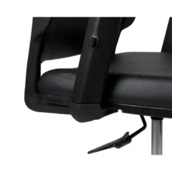 SILLA GIRATORIA Q-CONNECT RESPALDO MEDIO DE SIMILPIEL REGULABLE EN ALTURA 980+100X630X625 MM COLOR
