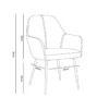SILLA Q-CONNECT CONFIDENTE SIEMIONE BASE METALICA ALT MAX 820 ANC 570 PROF 580 COLOR MARRON ARENA