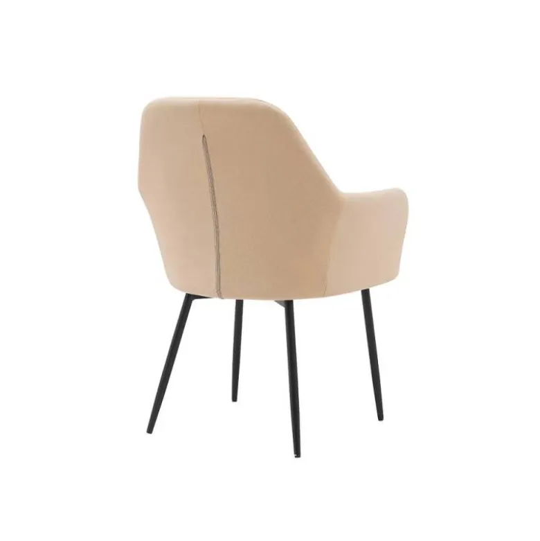 SILLA Q-CONNECT CONFIDENTE SIEMIONE BASE METALICA ALT MAX 820 ANC 570 PROF 580 COLOR MARRON ARENA