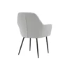 SILLA Q-CONNECT CONFIDENTE SIEMIONE BASE METALICA ALT MAX 820 ANC 570 PROF 580 COLOR GRIS CLARO