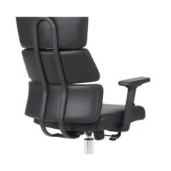 SILLA Q-CONNECT DIRECCION AUREA SIMILPIEL ALT MAX 1400 MM ANC 520 MM PROF 510 MM RUEDAS PREMIUM NEGRO
