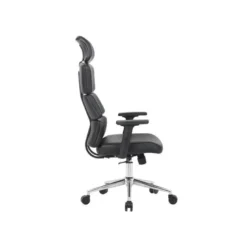 SILLA Q-CONNECT DIRECCION AUREA SIMILPIEL ALT MAX 1400 MM ANC 520 MM PROF 510 MM RUEDAS PREMIUM NEGRO