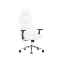 SILLA Q-CONNECT DIRECCION AUREA SIMILPIEL ALT MAX 1400 MM ANC 520 MM PROF 510 MM RUEDAS PREMIUM BLANCO
