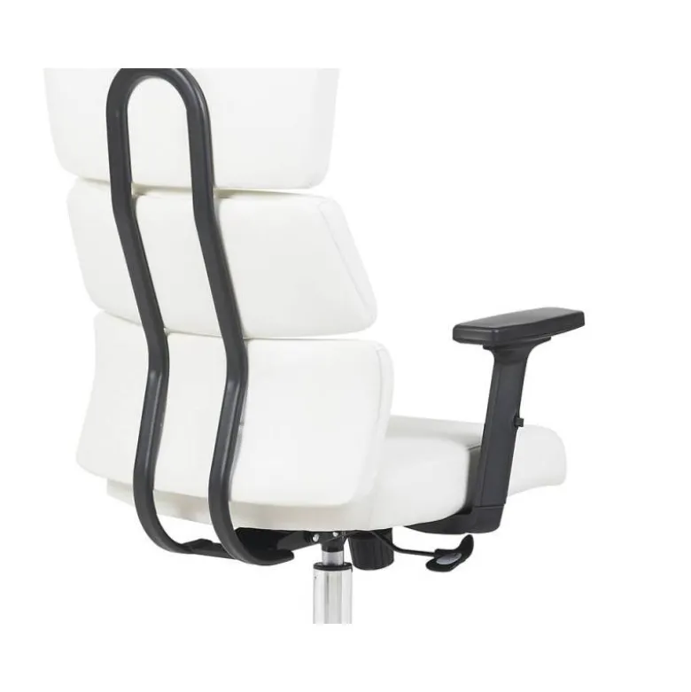 SILLA Q-CONNECT DIRECCION AUREA SIMILPIEL ALT MAX 1400 MM ANC 520 MM PROF 510 MM RUEDAS PREMIUM BLANCO