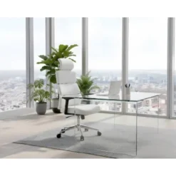 SILLA Q-CONNECT DIRECCION AUREA SIMILPIEL ALT MAX 1400 MM ANC 520 MM PROF 510 MM RUEDAS PREMIUM BLANCO