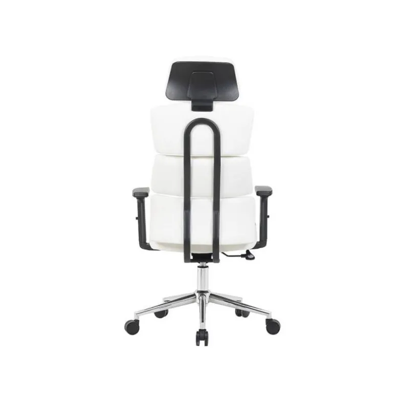 SILLA Q-CONNECT DIRECCION AUREA SIMILPIEL ALT MAX 1400 MM ANC 520 MM PROF 510 MM RUEDAS PREMIUM BLANCO