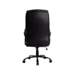 SILLA Q-CONNECT DIRECCION BOLZ ANO SIMIL PIEL BASE METALICA ALT MAX 1260 ANC 650 PROF 730 MM RUEDAS PREMIUM COLOR NEGRO
