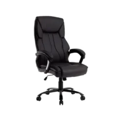 SILLA Q-CONNECT DIRECCION BOLZ ANO SIMIL PIEL BASE METALICA ALT MAX 1260 ANC 650 PROF 730 MM RUEDAS PREMIUM COLOR NEGRO