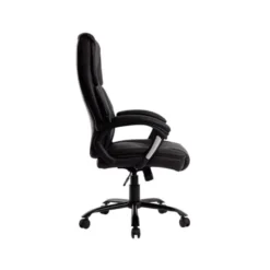 SILLA Q-CONNECT DIRECCION BOLZ ANO SIMIL PIEL BASE METALICA ALT MAX 1260 ANC 650 PROF 730 MM RUEDAS PREMIUM COLOR NEGRO