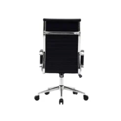 SILLA Q-CONNECT DIRECCION BOSA SIMIL PIEL BASE METALICA ALT MAX 1130 ANC 550 PROF 630 MM RUEDAS PREMIUM COLOR NEGRO