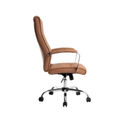SILLA Q-CONNECT DIRECCION MODE NA SIMIL PIEL BASE METALICA ALT MAX 1210 ANC 630 PROF 650 MM RUEDAS PREMIUM COLOR CREMA