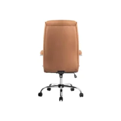 SILLA Q-CONNECT DIRECCION MODE NA SIMIL PIEL BASE METALICA ALT MAX 1210 ANC 630 PROF 650 MM RUEDAS PREMIUM COLOR CREMA