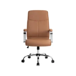SILLA Q-CONNECT DIRECCION MODE NA SIMIL PIEL BASE METALICA ALT MAX 1210 ANC 630 PROF 650 MM RUEDAS PREMIUM COLOR CREMA