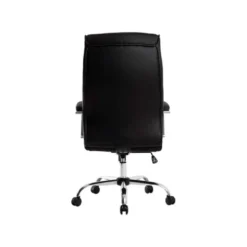 SILLA Q-CONNECT DIRECCION MODE NA SIMIL PIEL BASE METALICA ALT MAX 1210 ANC 630 PROF 650 MM RUEDAS PREMIUM COLOR NEGRO