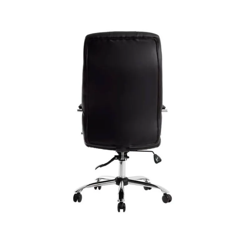 SILLA Q-CONNECT DIRECCION PIAV E SIMIL PIEL BASE METALICA ALT MAX 1250 ANC 610 PROF 700 MM RUEDAS PREMIUM COLOR NEGRO