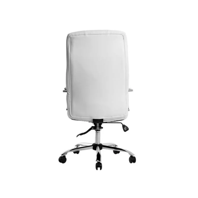 SILLA Q-CONNECT DIRECCION PIAV E SIMIL PIEL BASE METALICA ALT MAX 1250 ANC 610 PROF 700 MM RUEDAS PREMIUM COLOR BLANCO