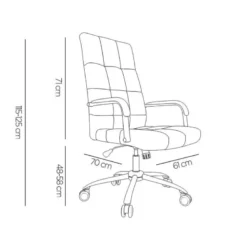 SILLA Q-CONNECT DIRECCION PIAV E SIMIL PIEL BASE METALICA ALT MAX 1250 ANC 610 PROF 700 MM RUEDAS PREMIUM COLOR BLANCO