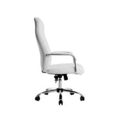 SILLA Q-CONNECT DIRECCION PIAV E SIMIL PIEL BASE METALICA ALT MAX 1250 ANC 610 PROF 700 MM RUEDAS PREMIUM COLOR BLANCO