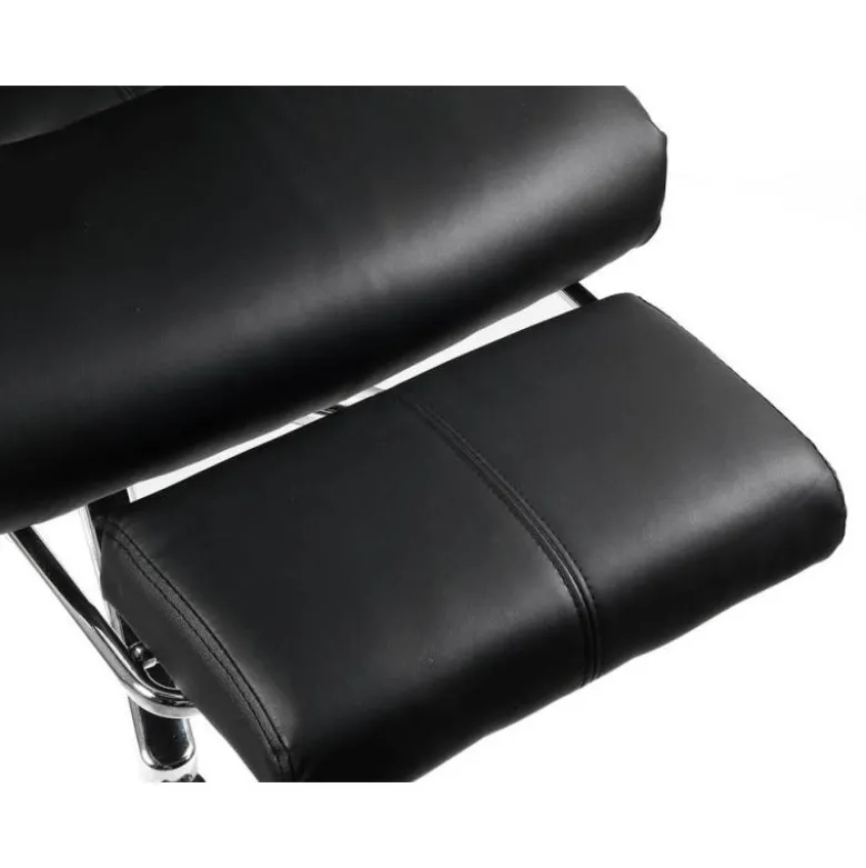 SILLA Q-CONNECT DIRECCION RAVENNA SIMIL PIEL BASE METALICA ALT MAX 1300 ANC 670 PROF 730 MM RUEDAS PREMIUM