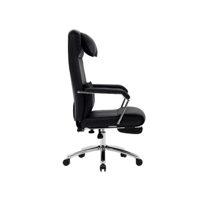 SILLA Q-CONNECT DIRECCION RAVENNA SIMIL PIEL BASE METALICA ALT MAX 1300 ANC 670 PROF 730 MM RUEDAS PREMIUM