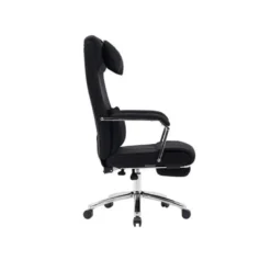 SILLA Q-CONNECT DIRECCION RAVENNA MALLA BASE METALICA ALT MAX 1300 ANC 670 PROF 730 MM RUEDAS PREMIUM COLOR NEGRO
