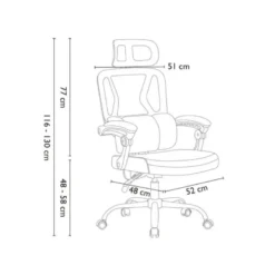SILLA Q-CONNECT DIRECCION REGGIO MALLA ALT MAX 1300 MM ANC 520 MM PROF 480 MM RUEDAS PREMIUM COLOR GRIS BLANCO