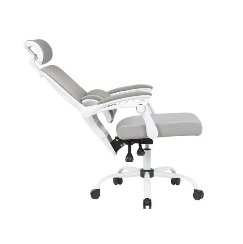SILLA Q-CONNECT DIRECCION REGGIO MALLA ALT MAX 1300 MM ANC 520 MM PROF 480 MM RUEDAS PREMIUM COLOR GRIS BLANCO