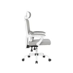 SILLA Q-CONNECT DIRECCION REGGIO MALLA ALT MAX 1300 MM ANC 520 MM PROF 480 MM RUEDAS PREMIUM COLOR GRIS BLANCO