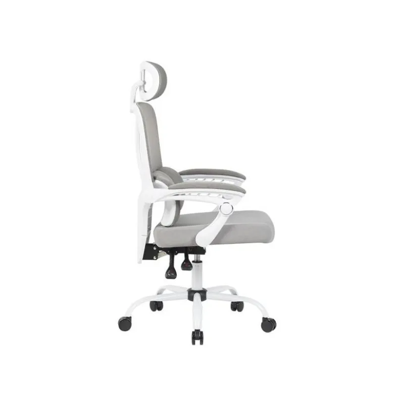 SILLA Q-CONNECT DIRECCION REGGIO MALLA ALT MAX 1300 MM ANC 520 MM PROF 480 MM RUEDAS PREMIUM COLOR GRIS BLANCO