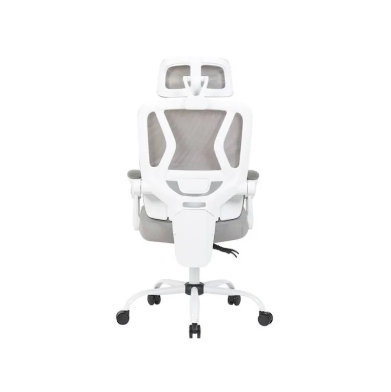 SILLA Q-CONNECT DIRECCION REGGIO MALLA ALT MAX 1300 MM ANC 520 MM PROF 480 MM RUEDAS PREMIUM COLOR GRIS BLANCO