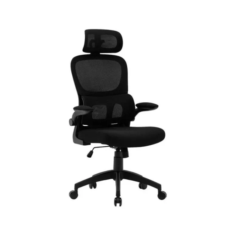 SILLA Q-CONNECT DIRECCION SORRENTO MALLA BASE METALICA ALT MAX 1320 ANC 650 PROF 600 MM RUEDAS PREMIUM NEGRO